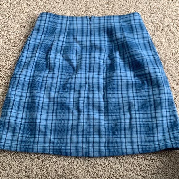 Adorable blue plaid brandy Melville (john galt) skirt - Picture 3 of 3